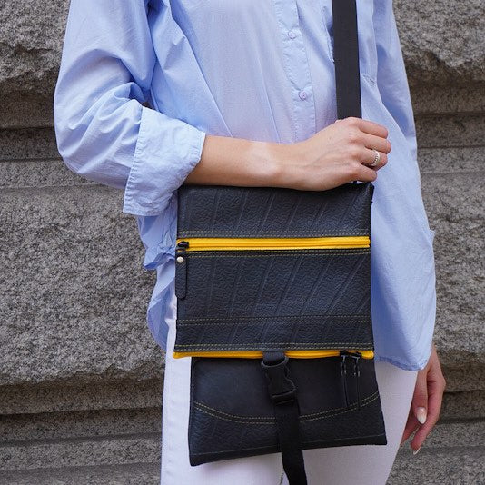 Jen Recycled Rubber Crossbody Bag (6 Colours Available)