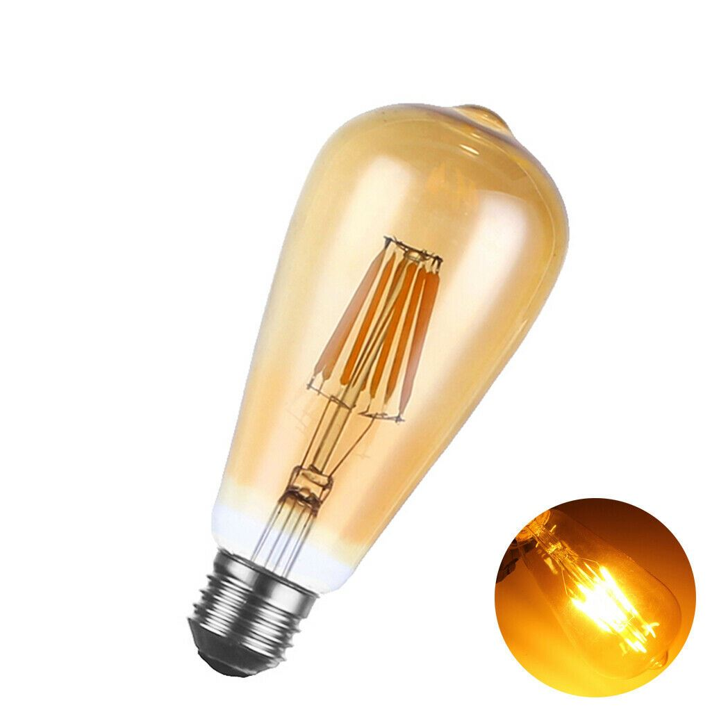 E27 ST64 Vintage LED Dimmable  Bulbs, 8W Edison Light Bulb,