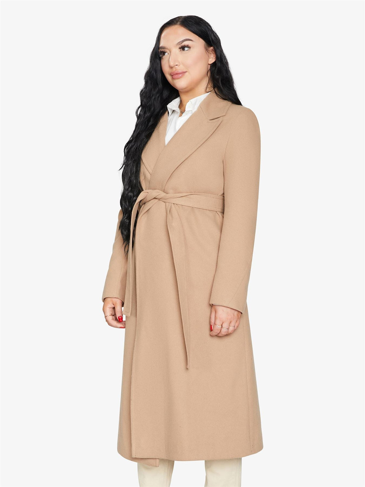 Belted Longline Duster Coat