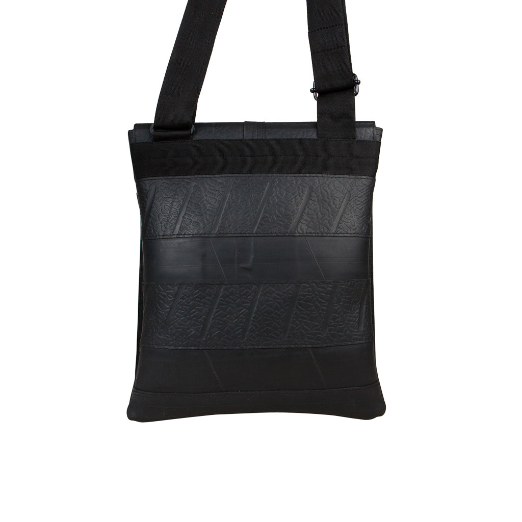 Spencer Recycled Unisex Rubber Vegan Crossbody Bag (3 Sizes Available)