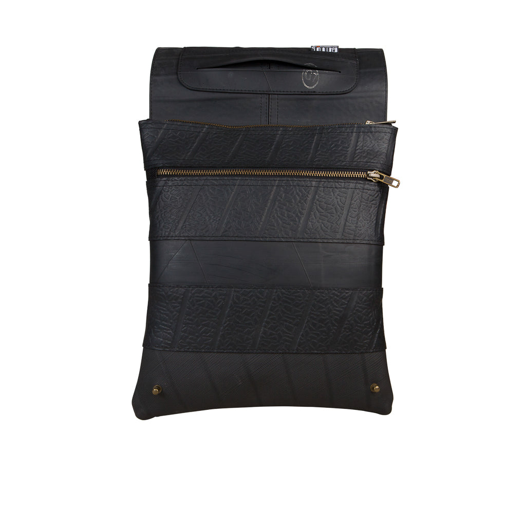 Spencer Recycled Unisex Rubber Vegan Crossbody Bag (3 Sizes Available)