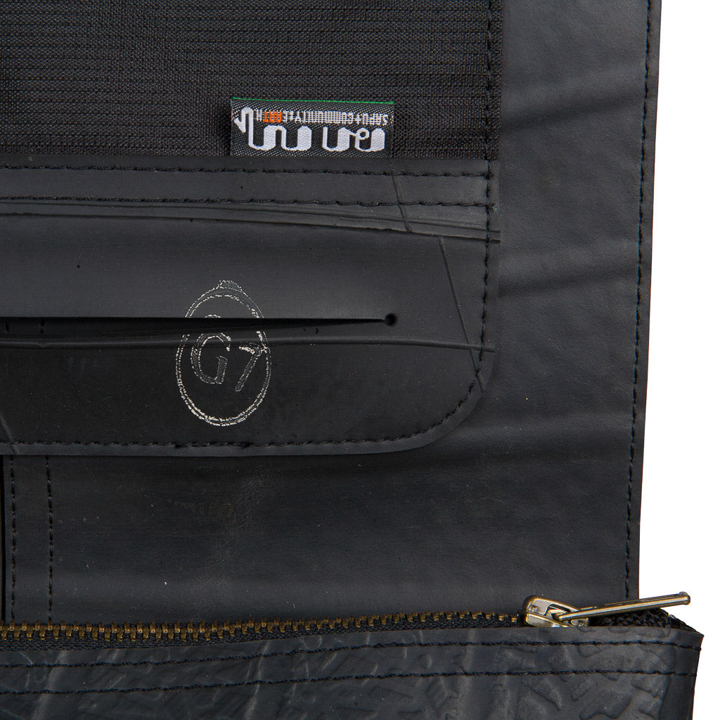 Spencer Recycled Unisex Rubber Vegan Crossbody Bag (3 Sizes Available)