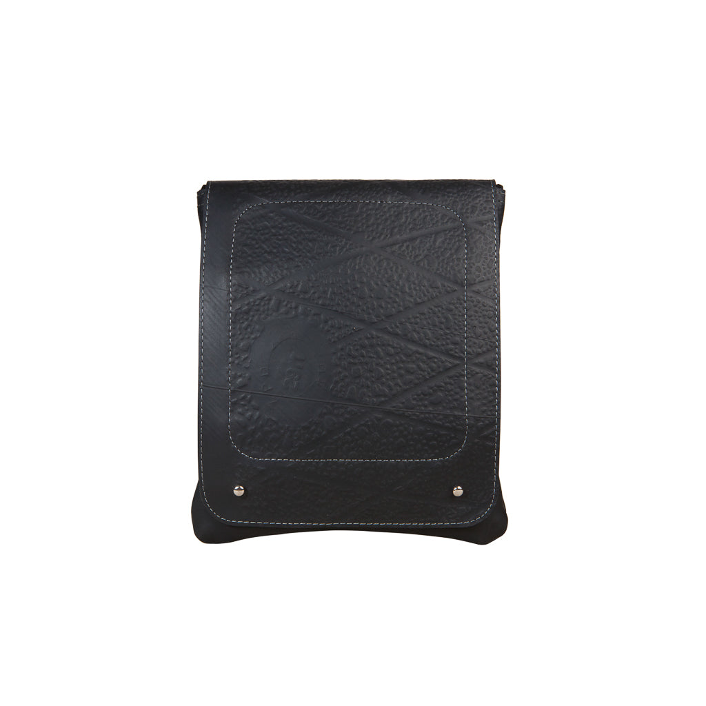 Spencer Recycled Unisex Rubber Vegan Crossbody Bag (3 Sizes Available)