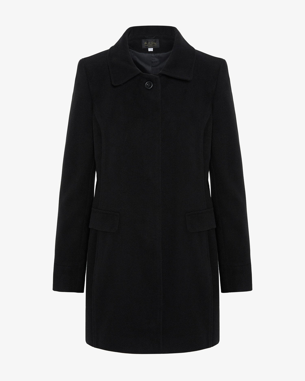 De La Creme Womens Wool Blend Hip Length Covert Coat