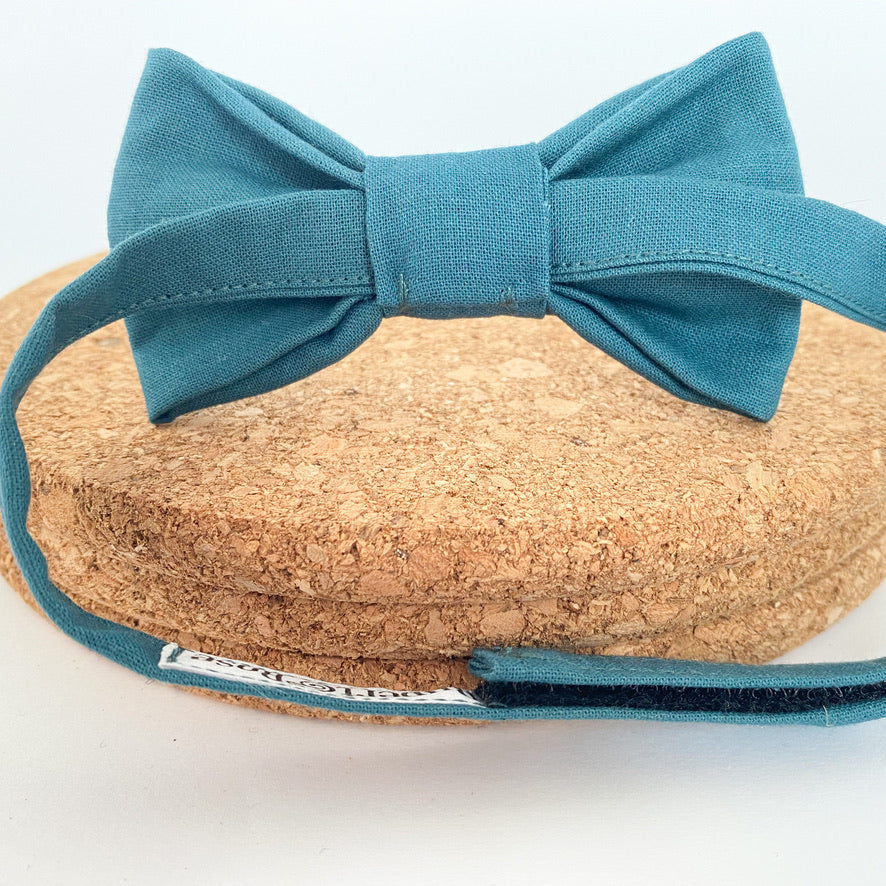 Petrol Blue Boys Bow Tie