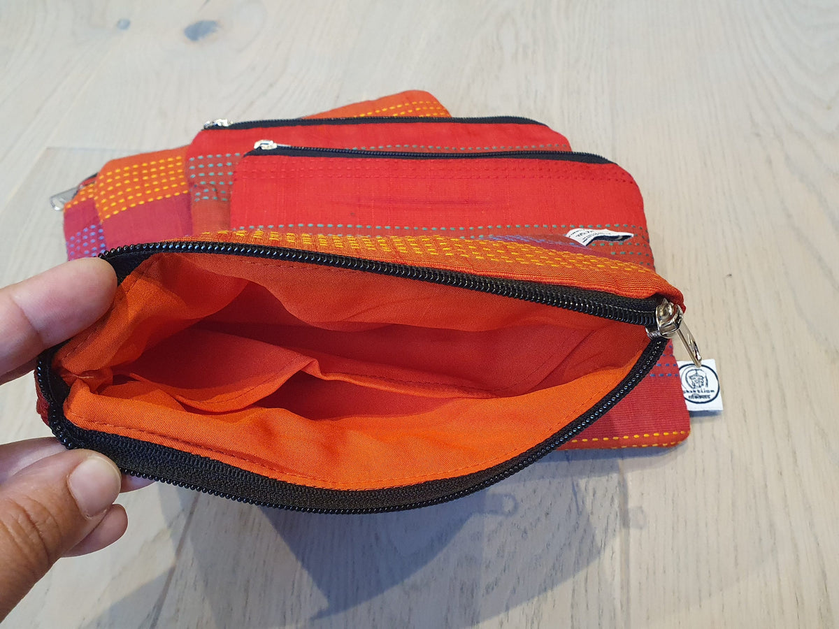 Mini zip clutch