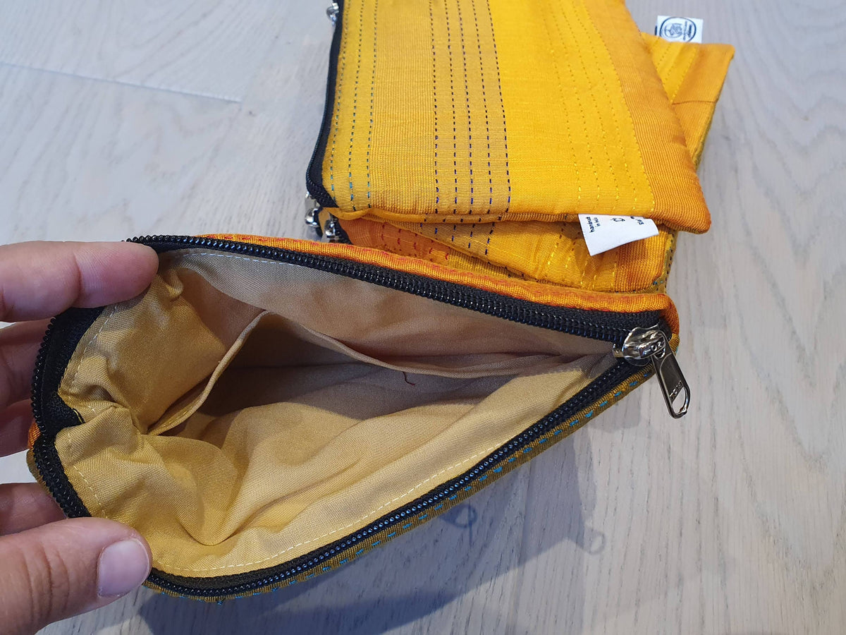 Mini zip clutch