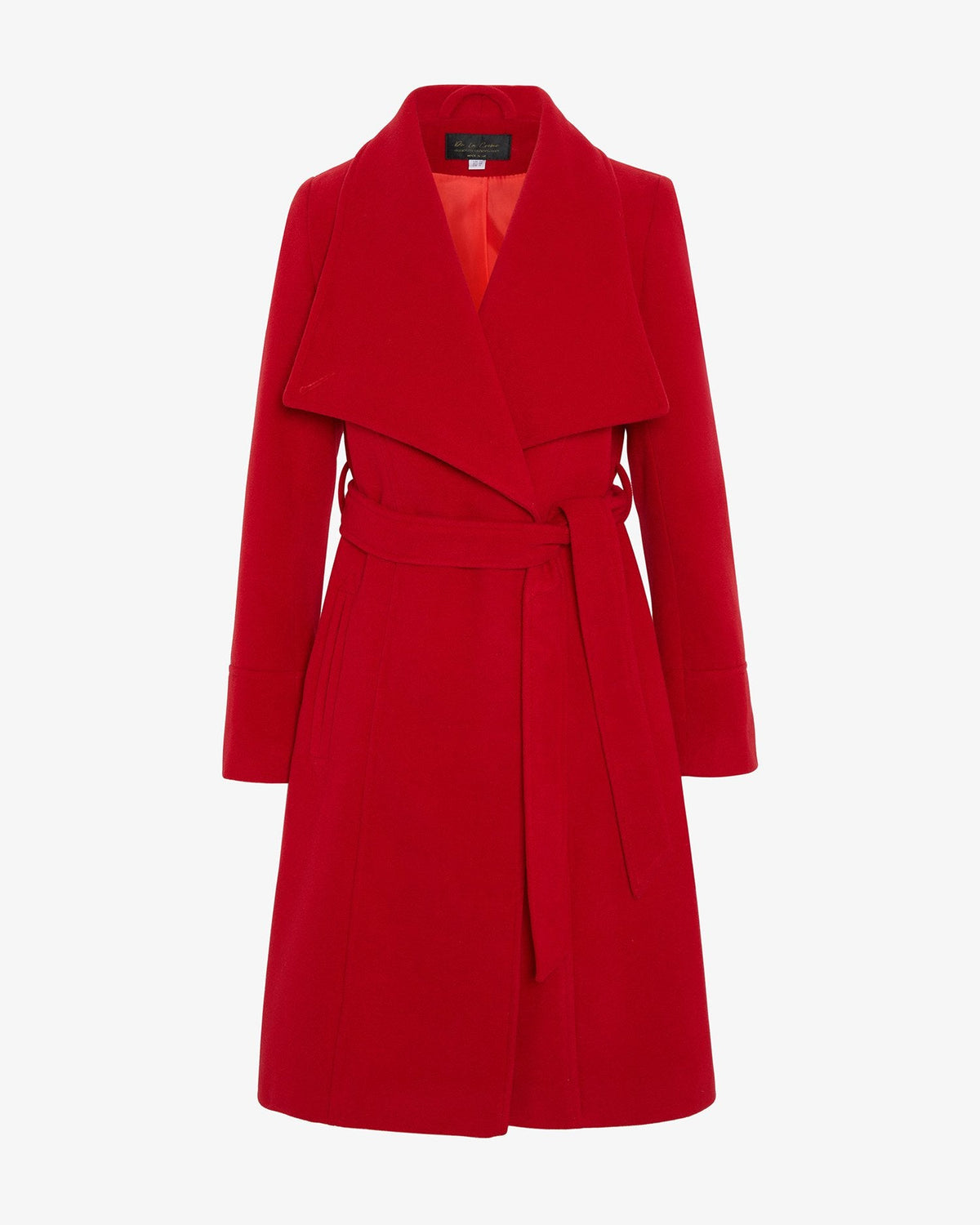 Waterfall Lapel Double Breasted Duster Coat