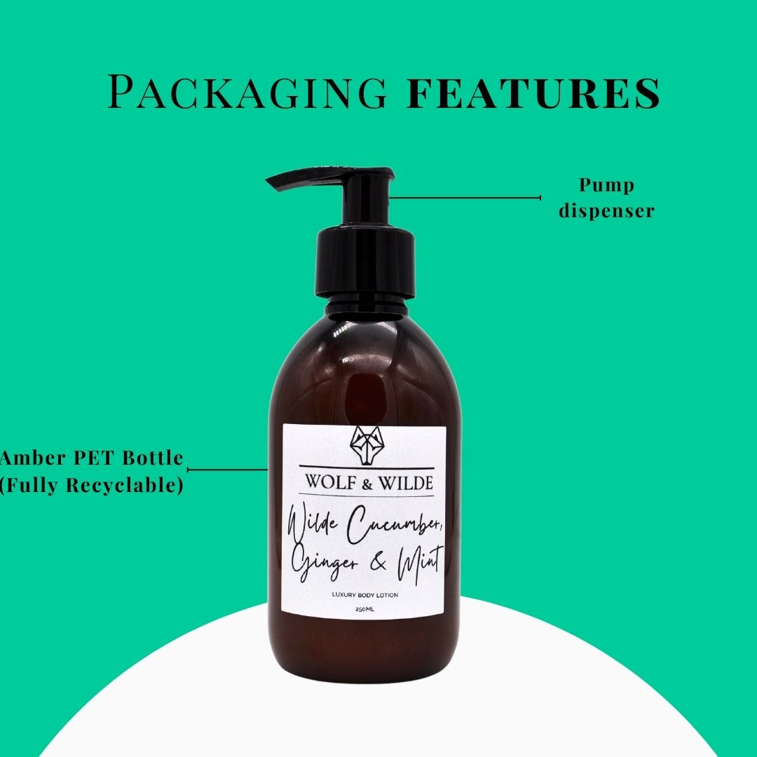Wilde Cucumber, Ginger & Mint Luxury Body Lotion 250ML