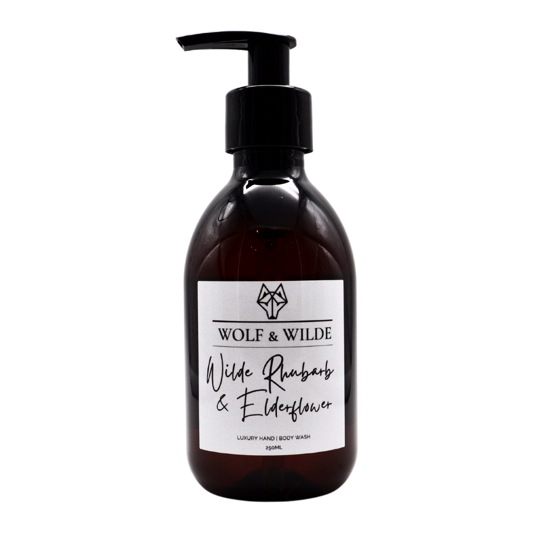 Wilde Rhubarb & Elderflower Luxury 2 In 1 Liquid Soap - Hand & Body