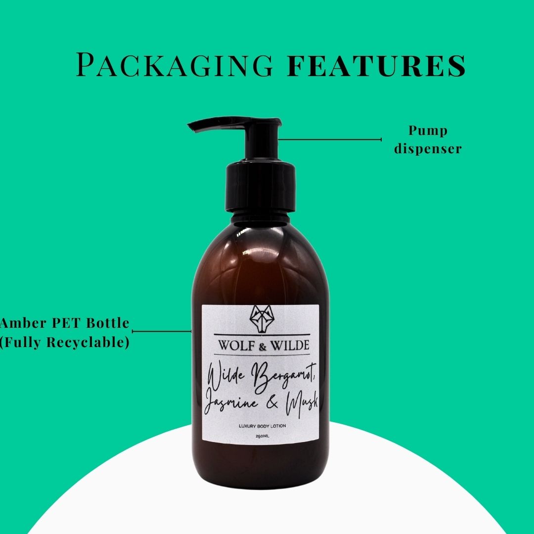 Wilde Bergamot, Jasmine & Musk Luxury Body Lotion 250ML