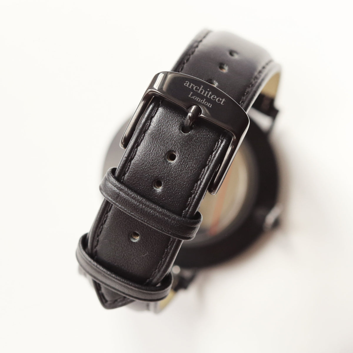 Handwriting Engraving - Men's Minimalist Watch + Jet Black Strap
