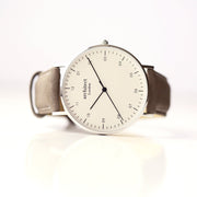 Handwriting Engraving - Men's Architect Zephyr + Urban Grey Strap
