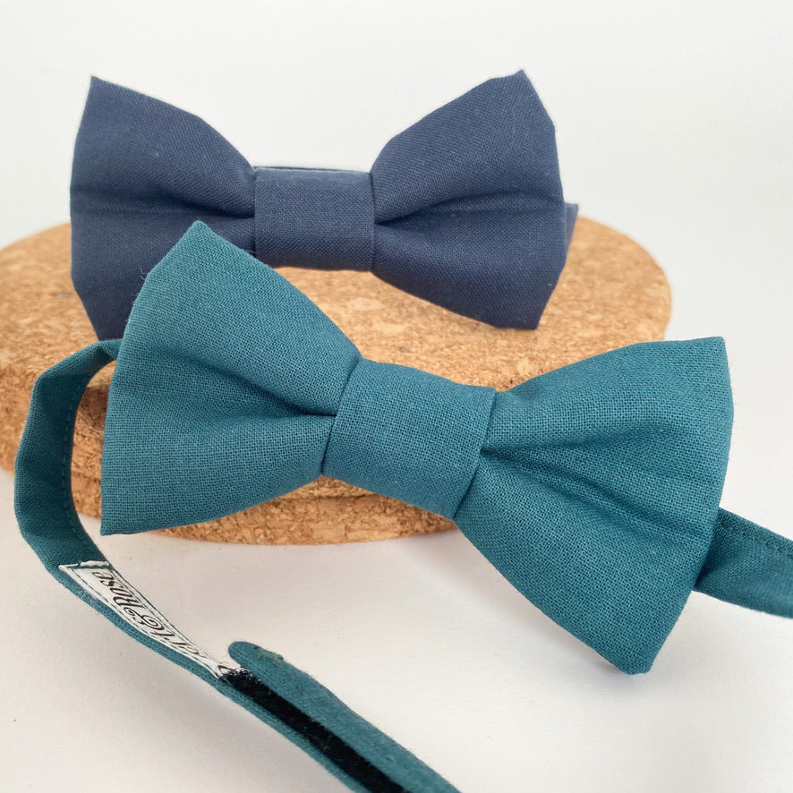 Petrol Blue Boys Bow Tie