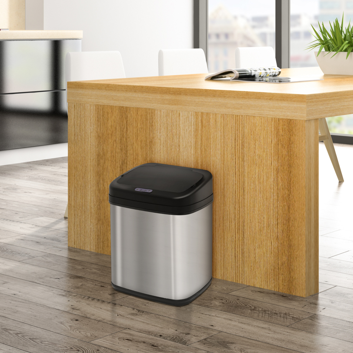 20L Stainless Steel Auto Kitchen Bin Sensor  Bucket in L Size