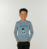 Organic Childrens Long-Sleeved T-shirt (Sparkling)