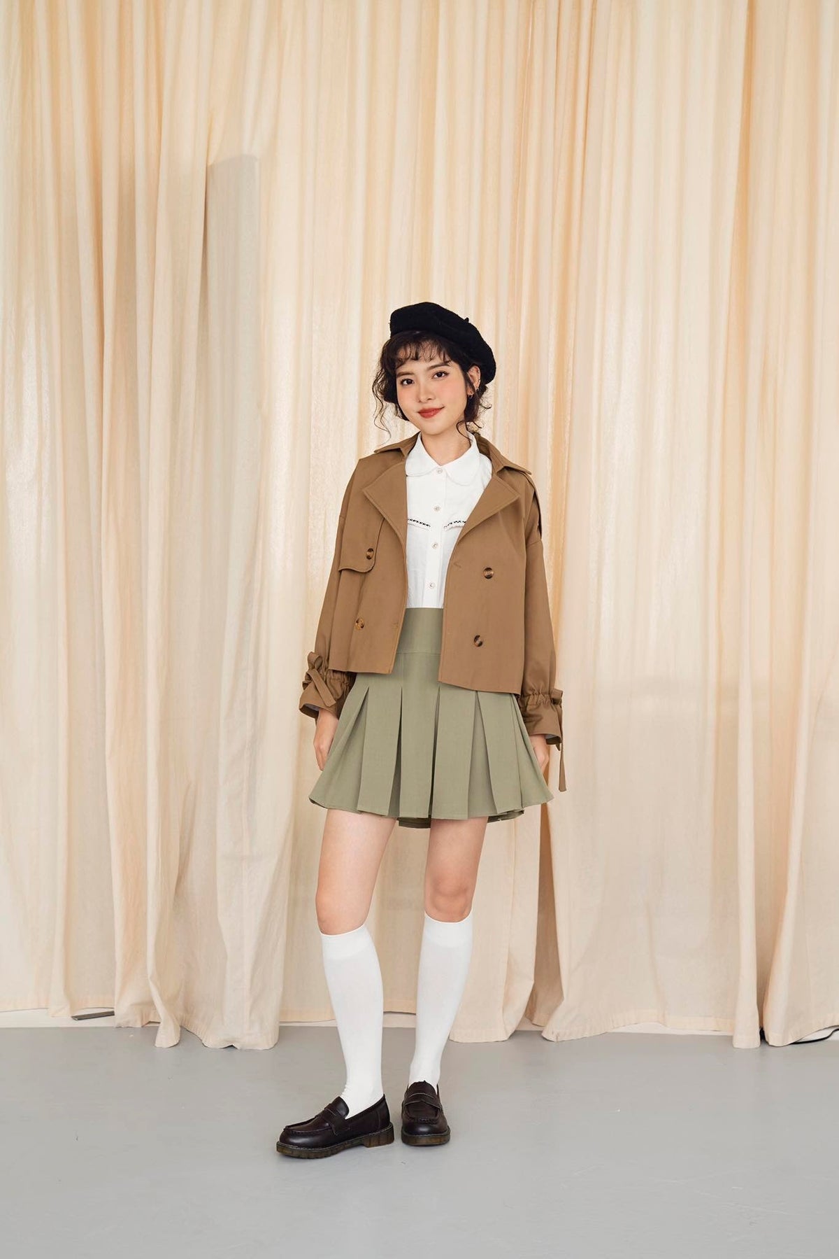 Layla Cropped Trenchcoat
