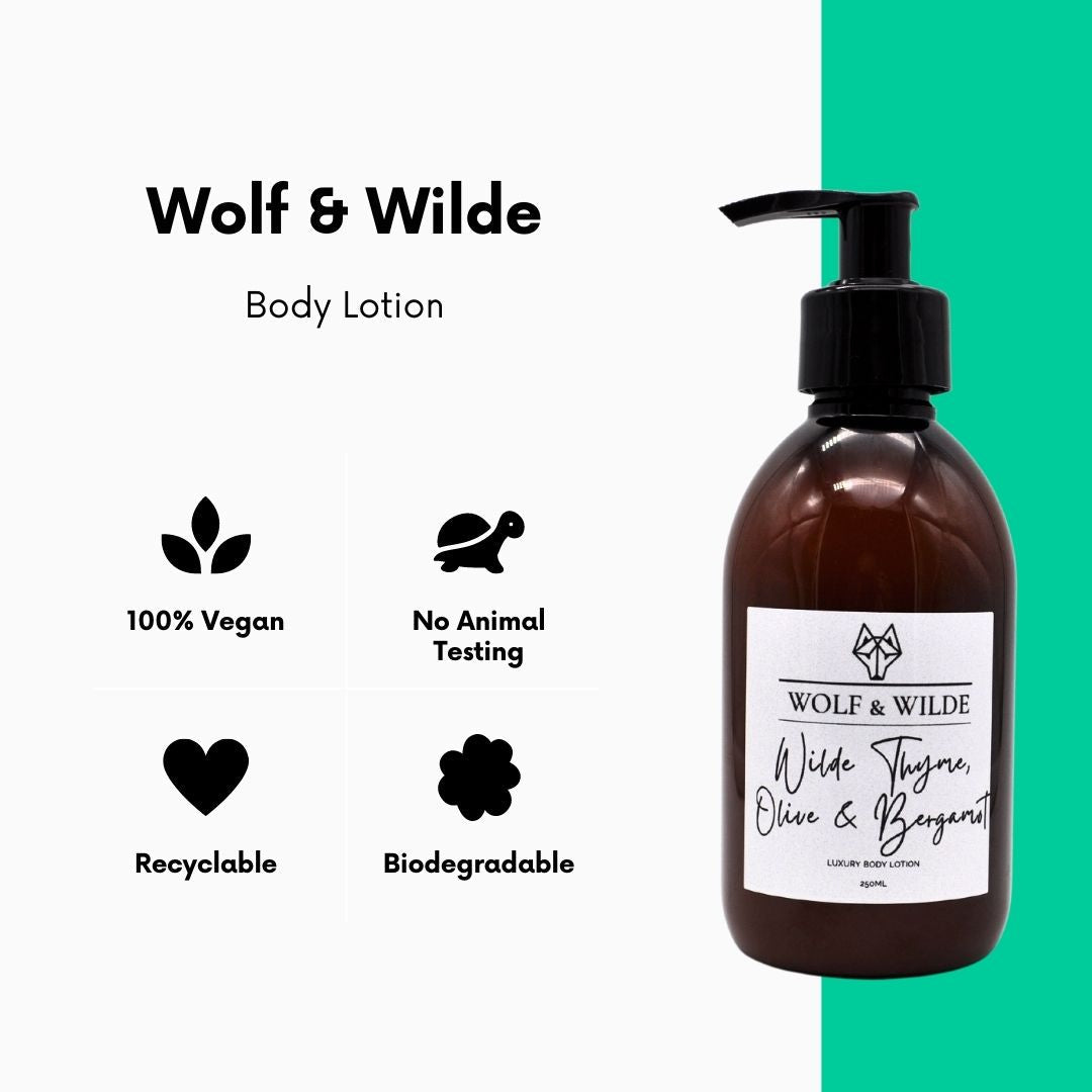 Wilde Thyme, Olive & Bergamot Luxury Body Lotion 250ML
