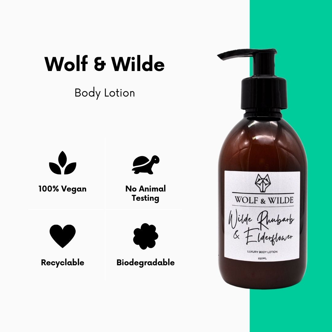 Wilde Rhubarb & Elderflower Luxury Body Lotion 250ML