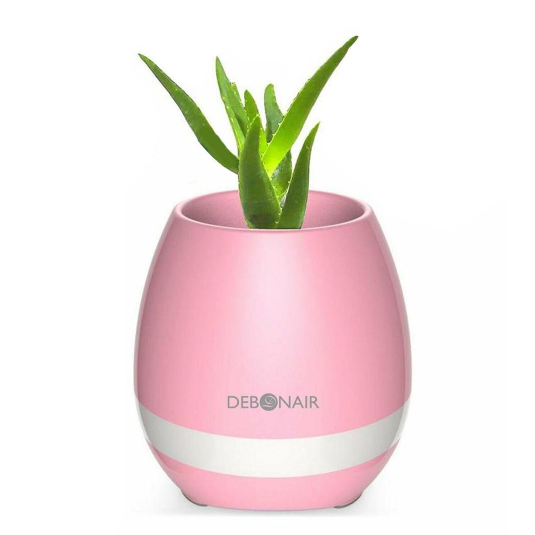Debonair Music Flower Pot Bluetooth Speaker for Bedroom, Office & Living Room[Pink]