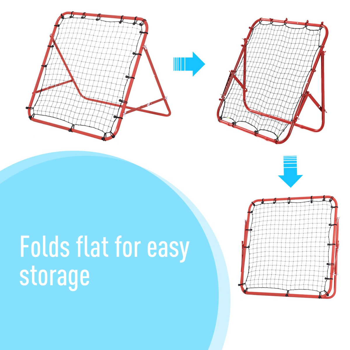 Rebounder Net  Practise Goal Play Kids Adults Baseball Soccer Training HOMCOM