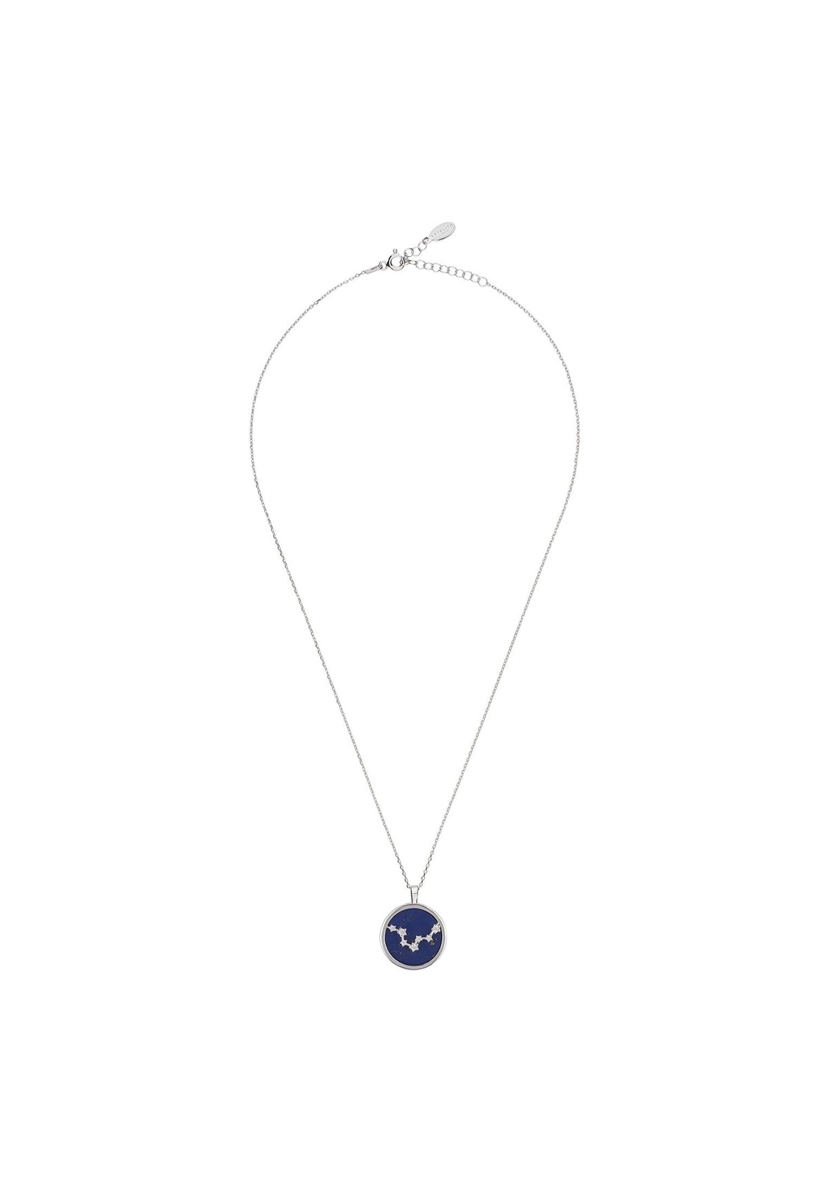 Zodiac Lapis Lazuli Gemstone Star Constellation Pendant Necklace
