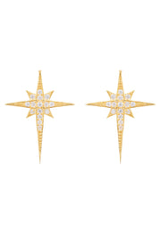 North Star Small Stud Earrings Gold