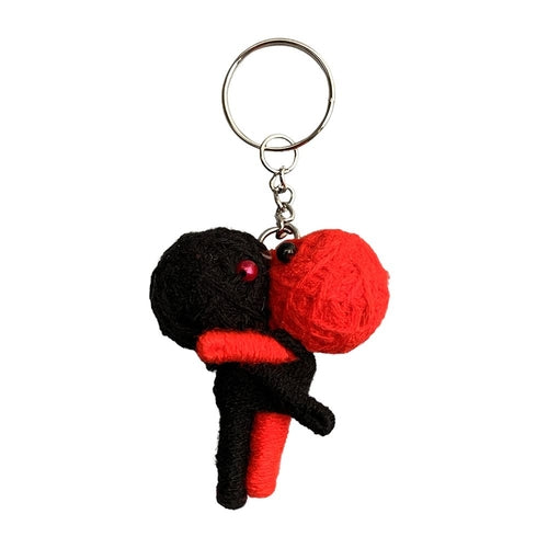 Voodoo String Doll Keychain, 7cm