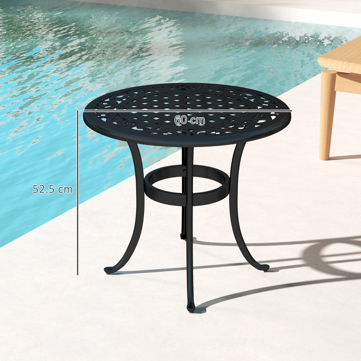 Stunning Aluminium Garden Side Table – Durable & Stylish Outdoor Furniture