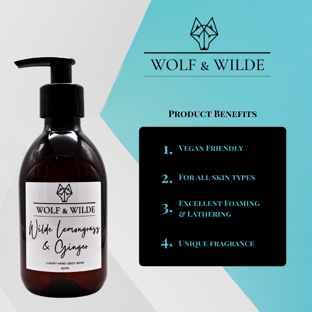 Wilde Lemongrass & Ginger Luxury 2 In 1 Liquid Soap - Hand & Body