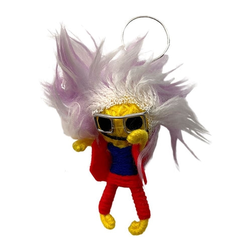 Voodoo String Doll Keychain, 7cm
