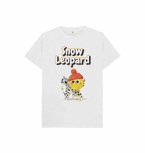 Organic Childrens T-shirt (Snow Leopard)