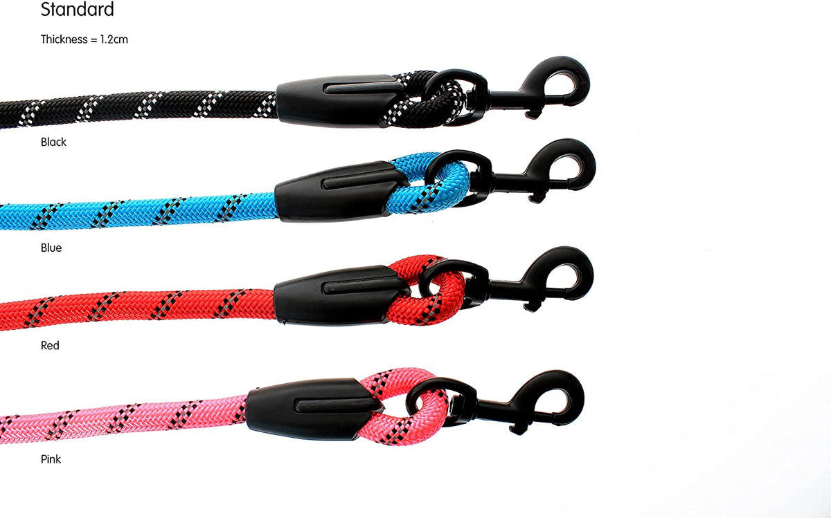 Dog Rope Lead With Reflective Stitching and Padded Handle