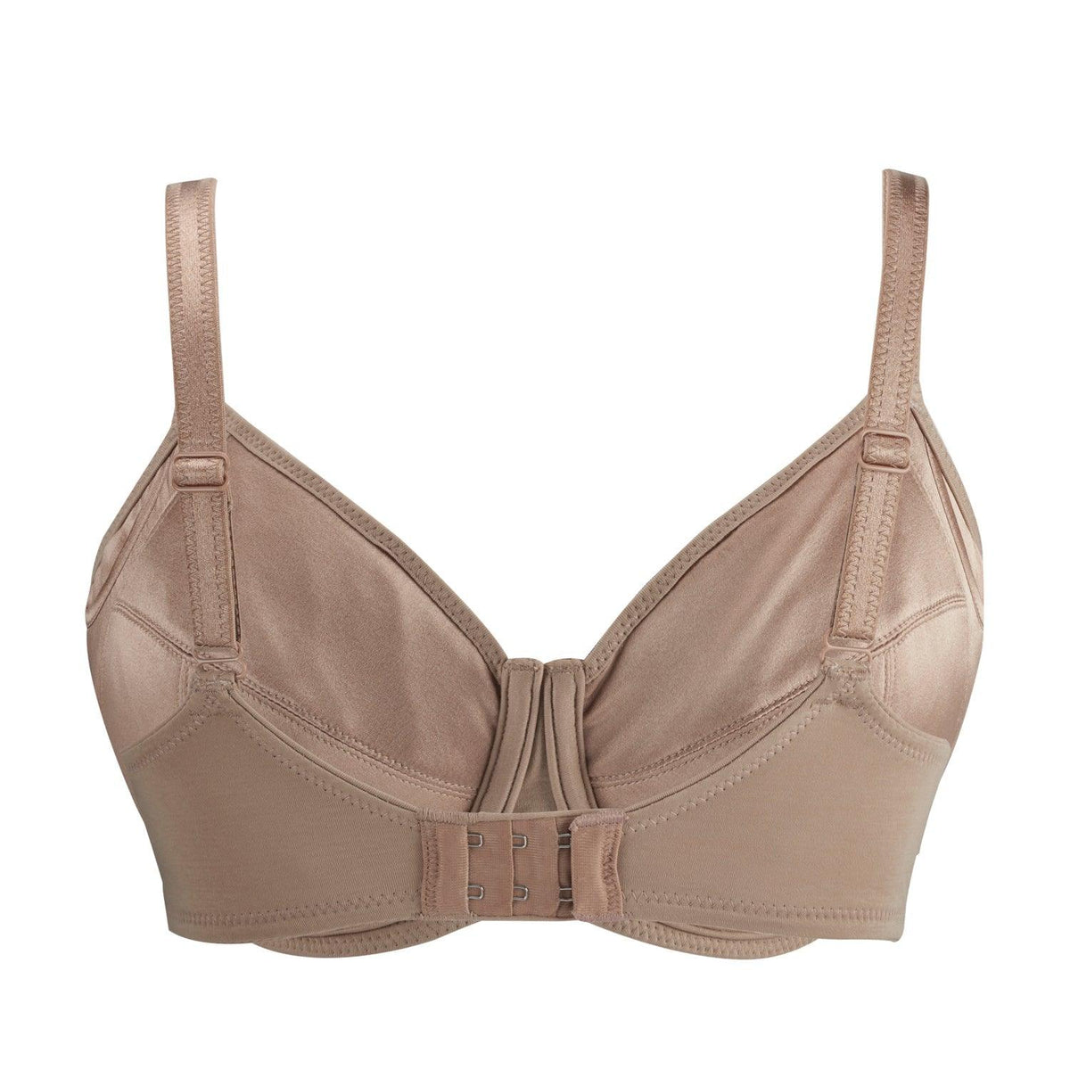 Warm Golden-Underwired Silk & Organic Cotton Full Cup Bra with