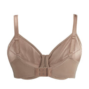 Warm Golden-Underwired Silk & Organic Cotton Full Cup Bra with