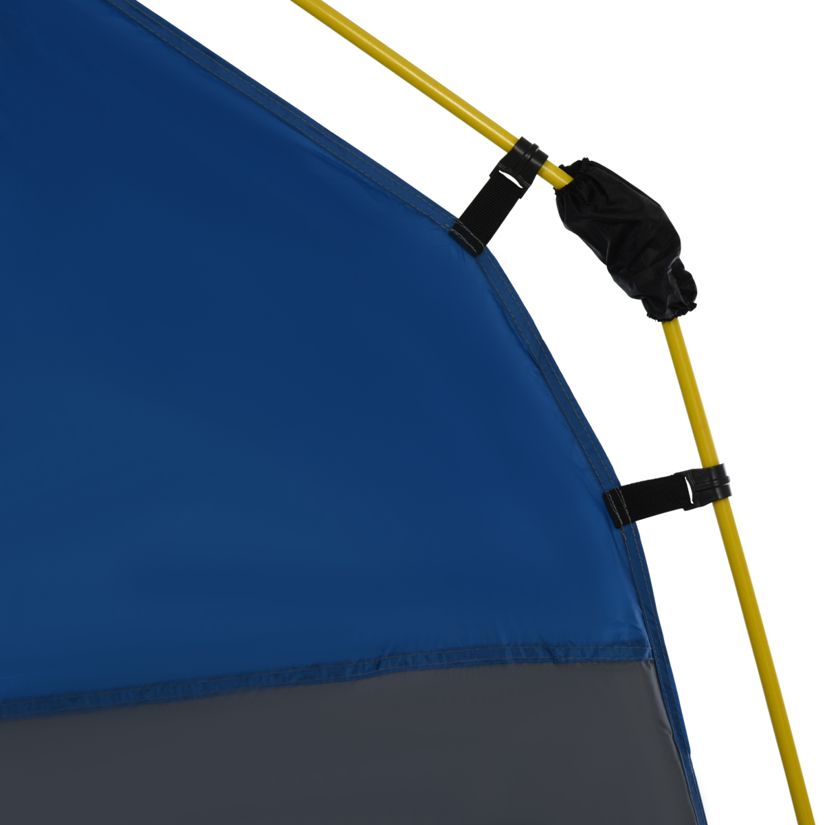 Four Man Pop Up Tent Automatic Camping Backpacking Dome Shelter, Grey Outsunny