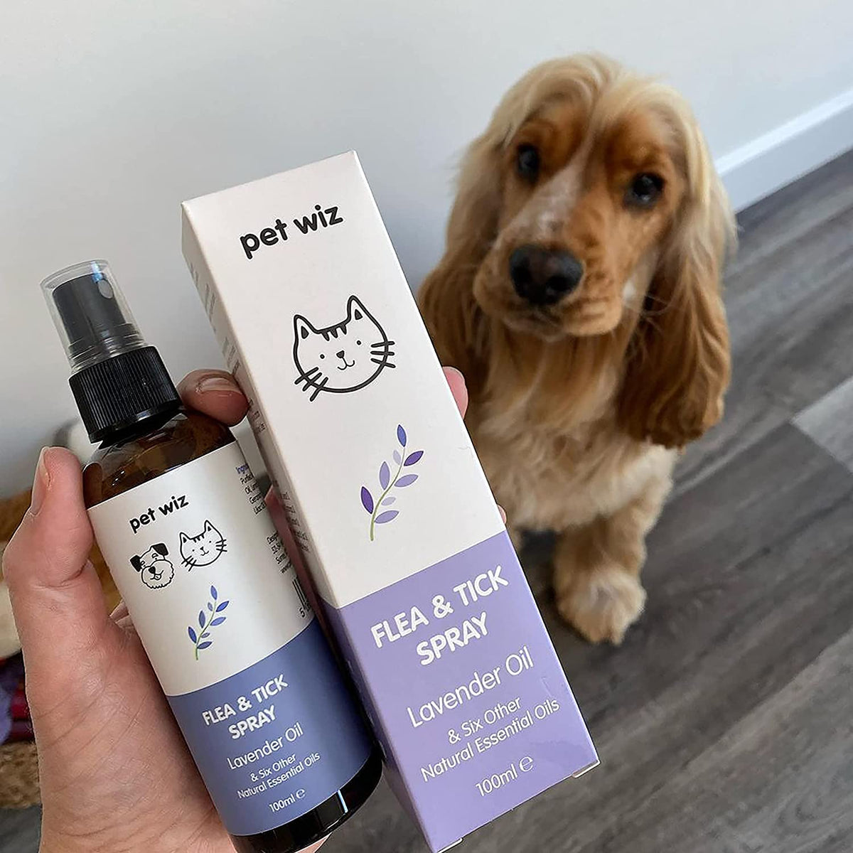 Organic Flea & Tick Spray for Dogs & Cats