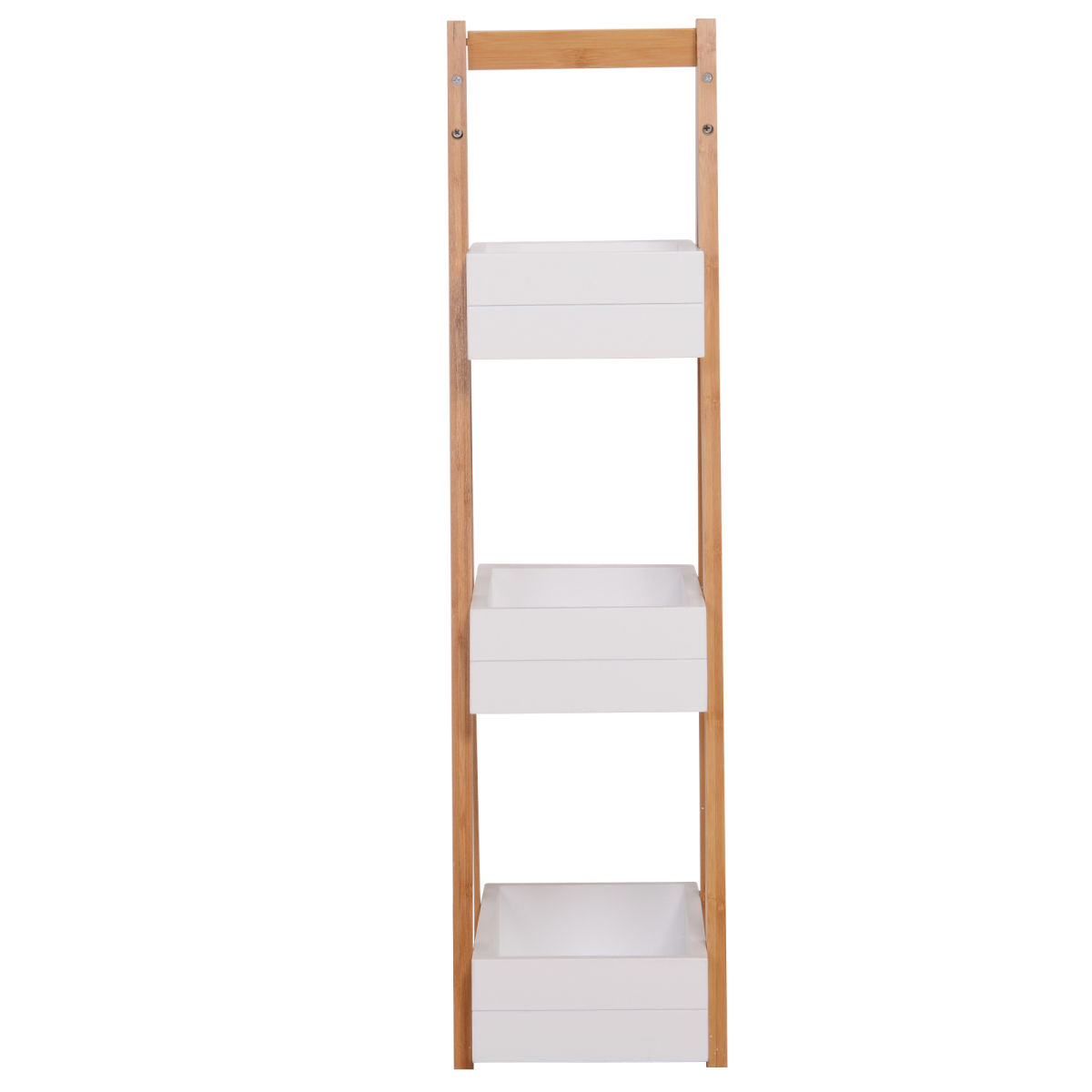 Bathroom A-Shape Rack, 3-Tier-Bamboo