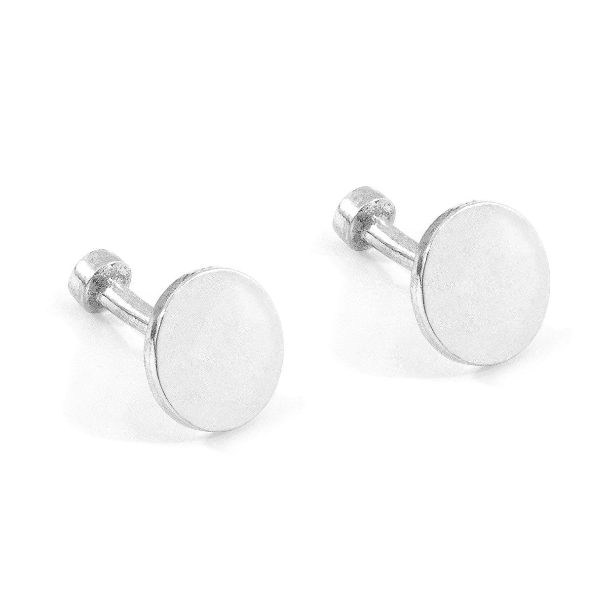 Ditton Round Silver Cufflinks