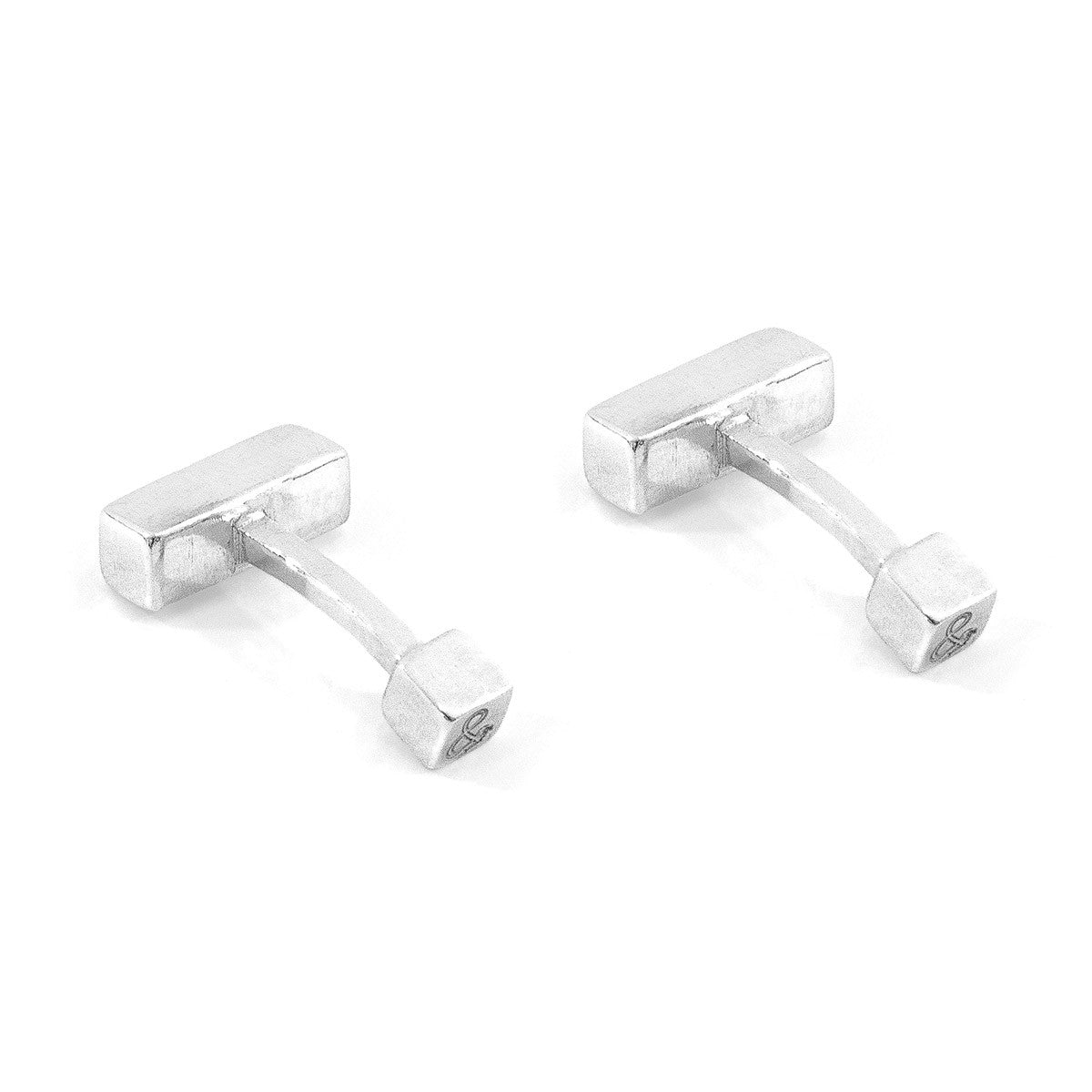 Faris Square Silver Cufflinks