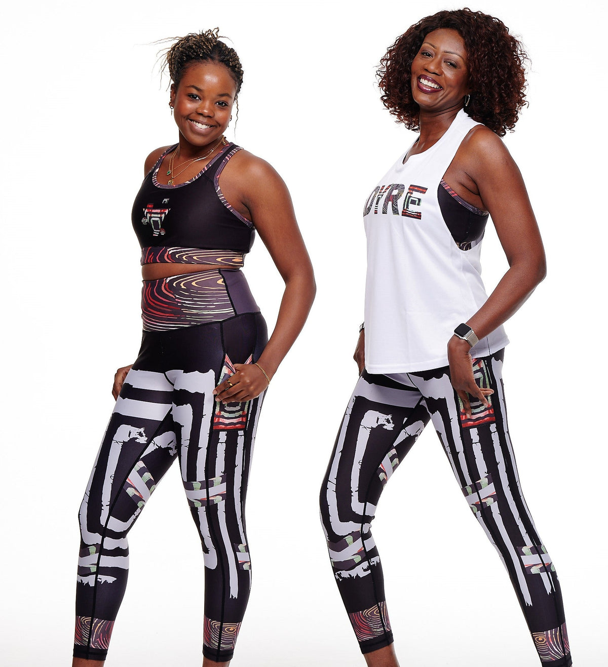 Adyre on Brocade Splash Leggings (Side Pocket)