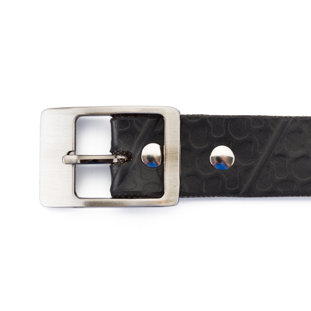 Slim Recycled Tyre Vegan Biker Belt
