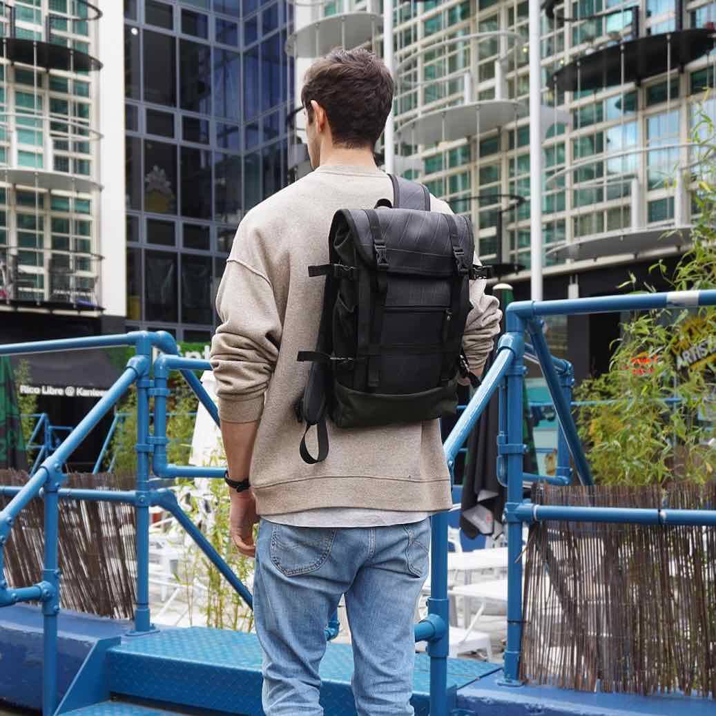 Colonel Vegan Unisex Water Resistant Backpack with Laptop Compartment