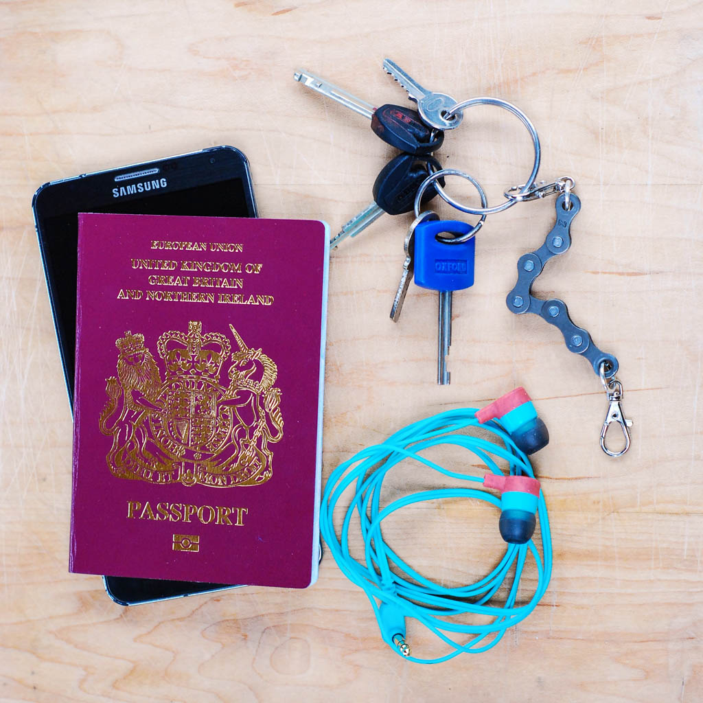Recycled Bike Chain Keyring with Clasp