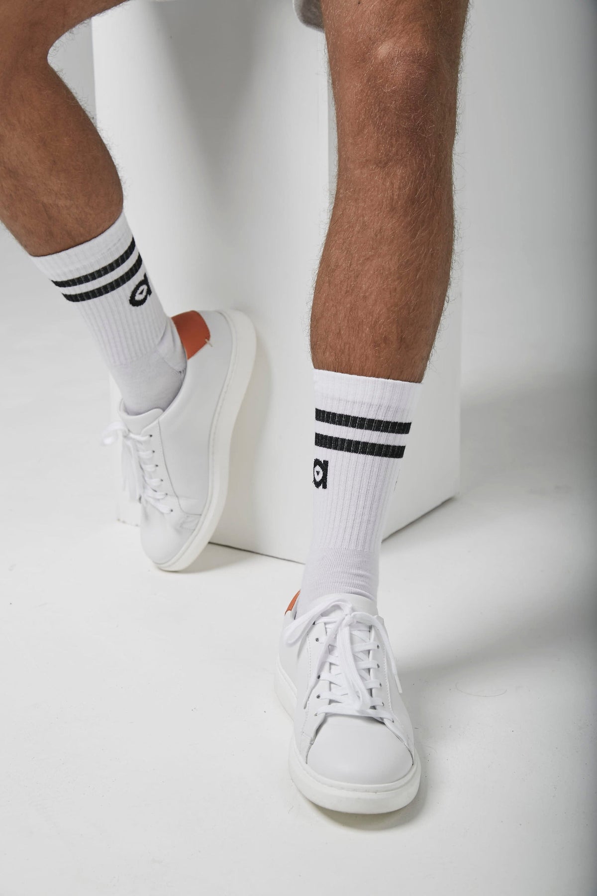 2 pack black altid stripe socks