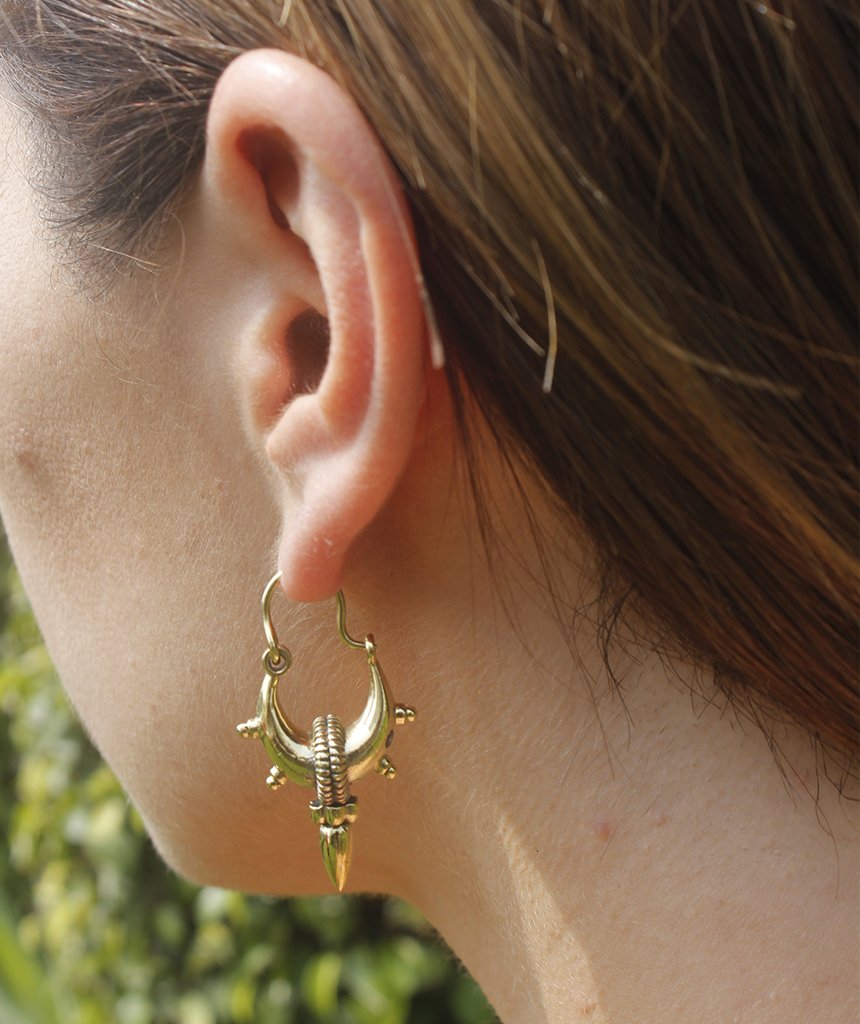 Mandala Hoop Earrings