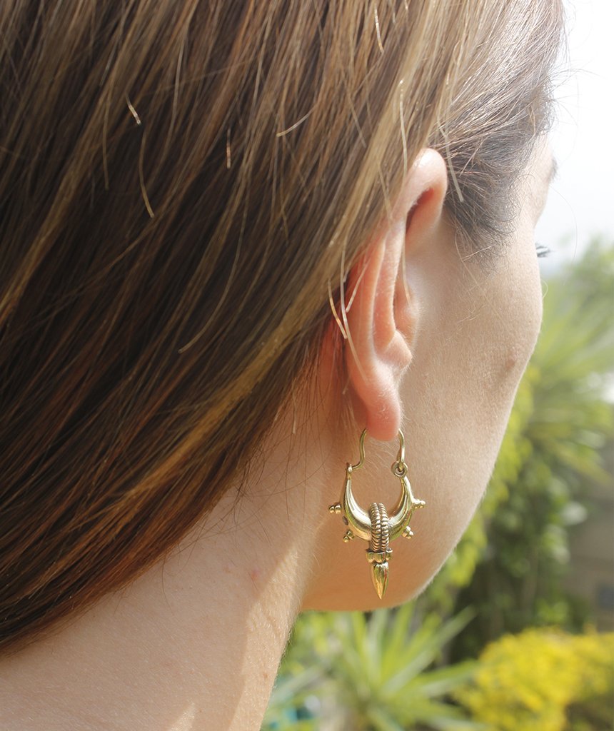 Mandala Hoop Earrings