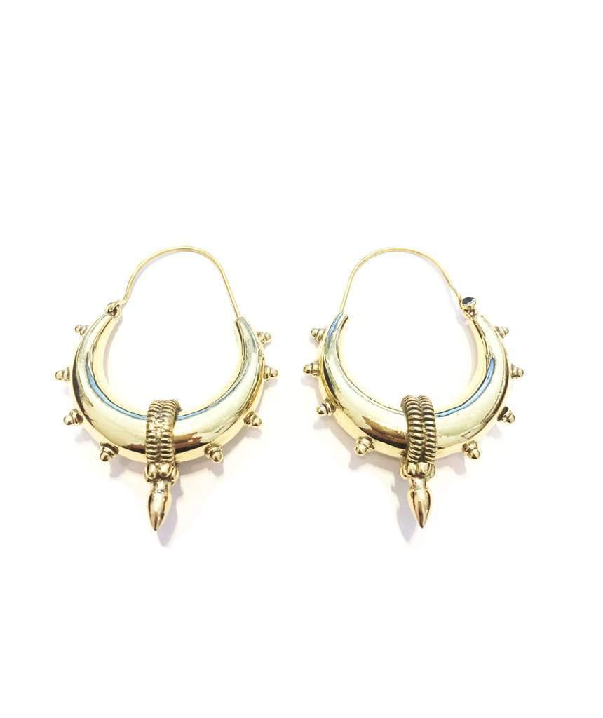 Mandala Hoop Earrings