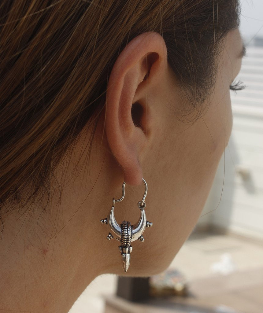 Mandala Hoop Earrings