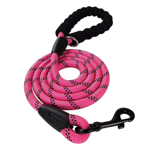 Dog Rope Lead With Reflective Stitching and Padded Handle